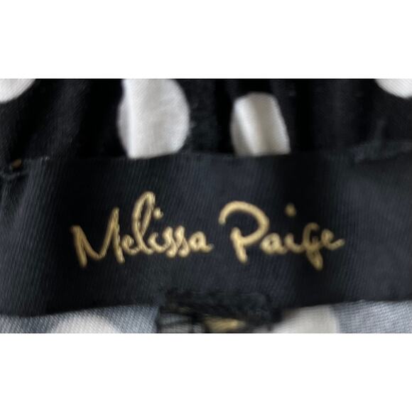 MAGGIE BARNES WIDE LEG BOHO PANTS, WOMENS, L, BLACK/WHITE POLKA DOT & FLOWERS - Picture 9 of 10